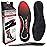Physix Gear Orthotic Insoles for Men & Women - Arch Support Orthotics Insole, Orthopedic Insoles, Inserts for Men & Women, Foot Insoles for Plantar Fasciitis Comfort, Shoe Insert, Feet, Red/Black, L