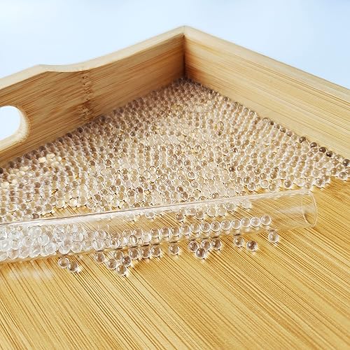 Miniatura 4 de Bolas de mezcla de pintura de vidrio, cuentas de ebullición de vidrio, piedras adecuadas para fraccionamiento, destilación de 0.157 in de diámetro