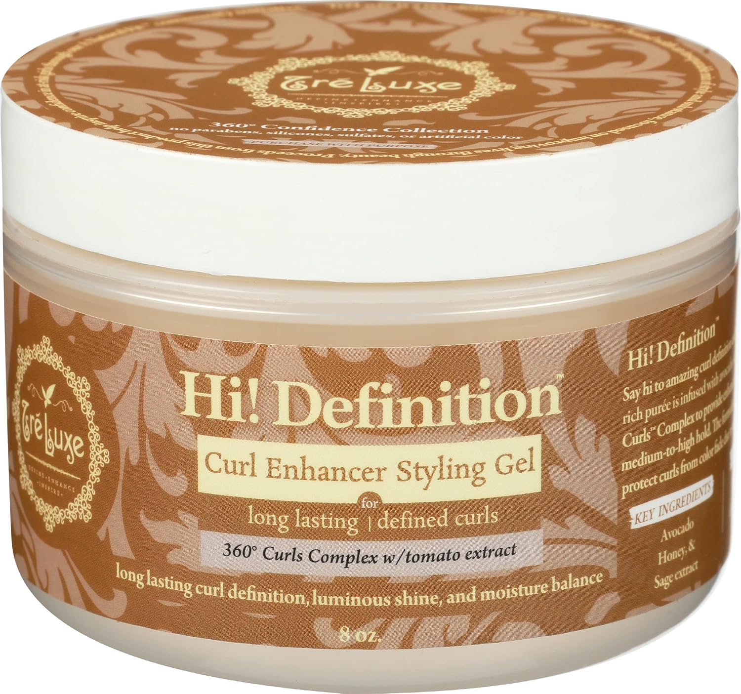 Treluxe, Styling Gel High Definition Curl, 8 Ounce