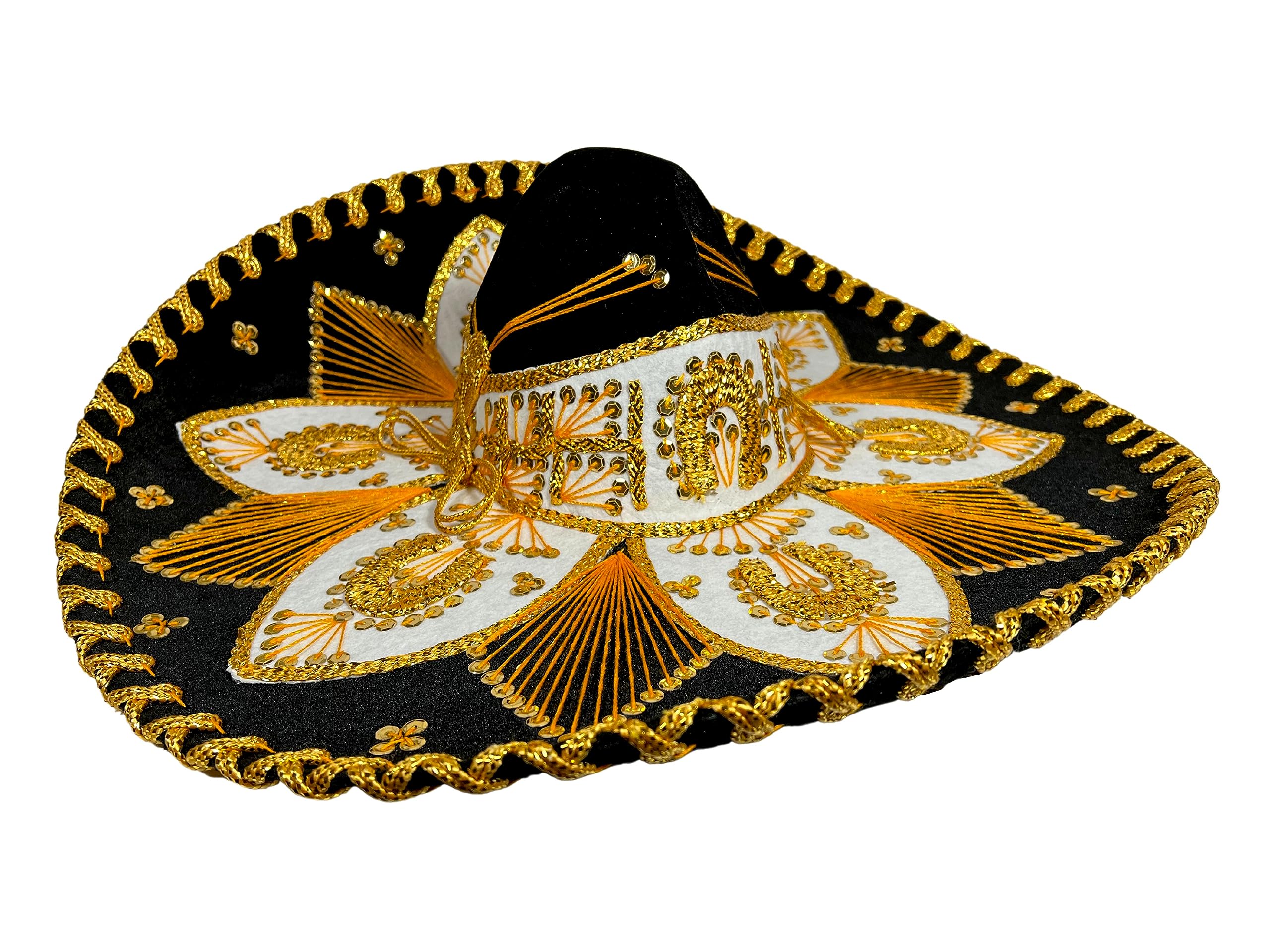 Buy ELTRICOLORAuthentic Mariachi Hat Sombrero Charro Mexican Costume