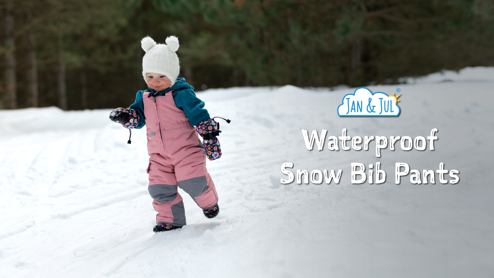 Snow Pants 4t JAN JUL Boys Waterproof Snow Bib Pants Toddler Ski