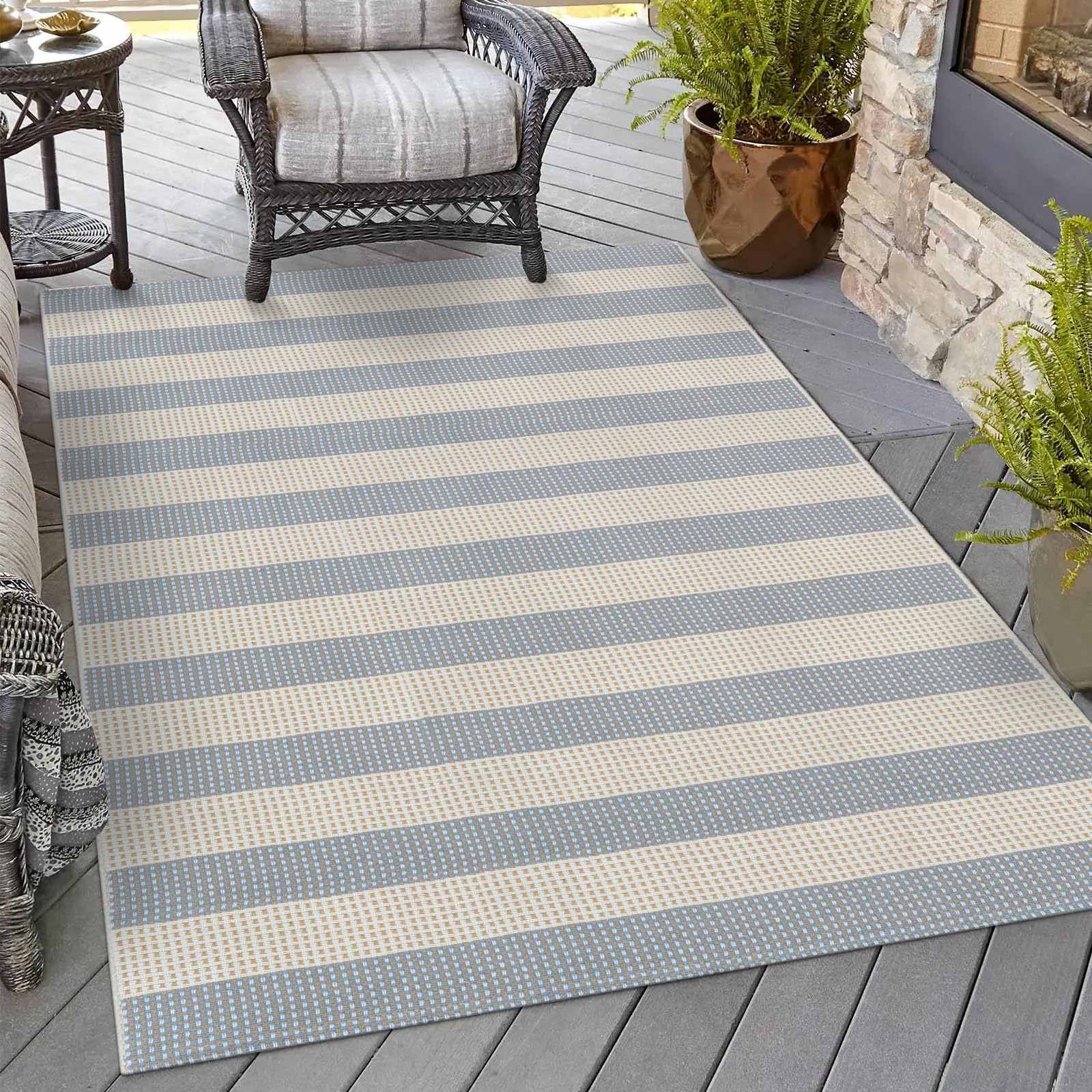 OJIA Washable Area Rug 4x6 ft