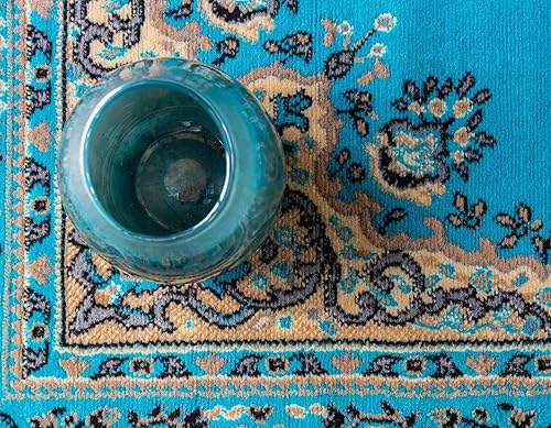 Vista 56 de Unique Loom Reza Collection- Alfombra, Polipropileno, Marrón Marrón/ marfil