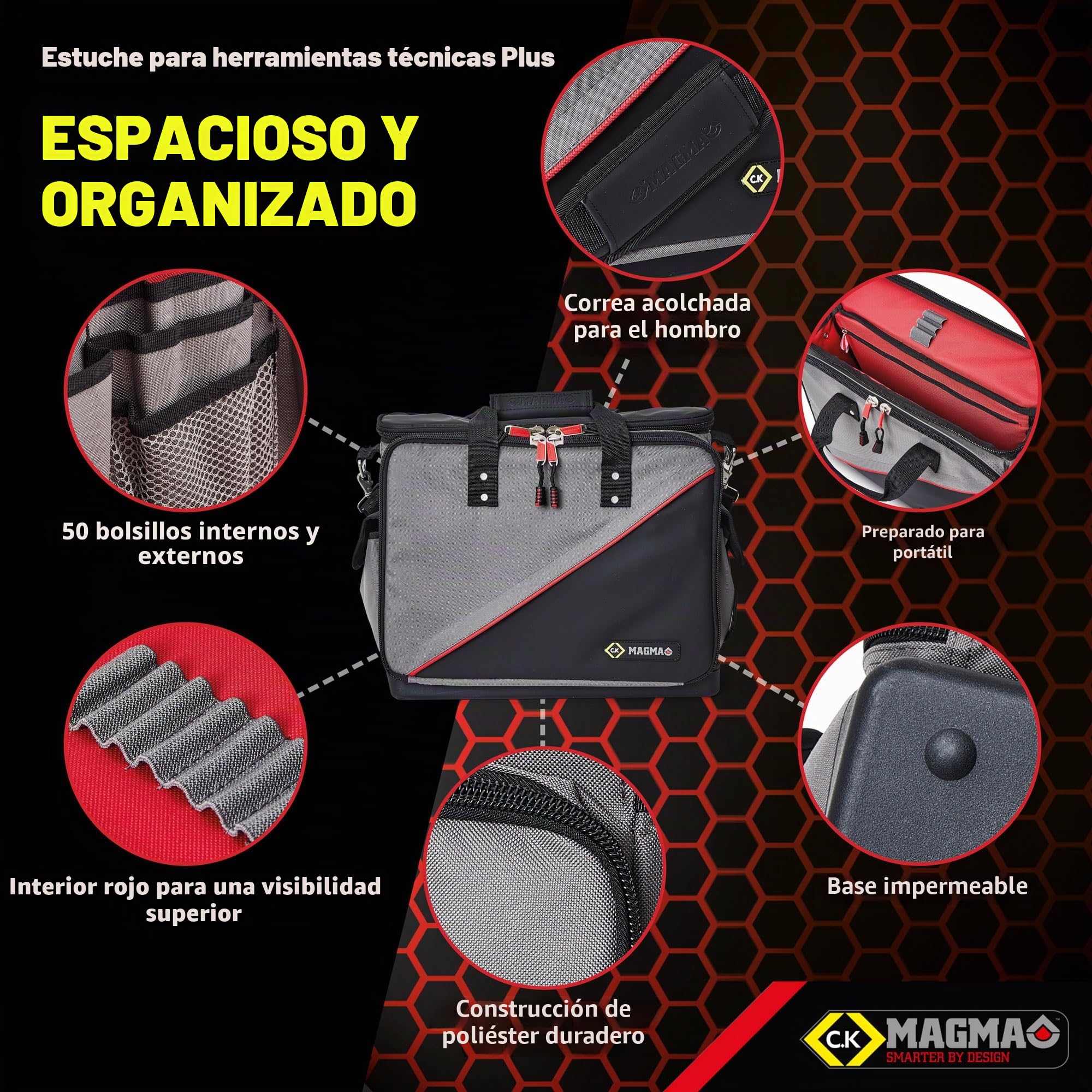 Best Price Square Technician's Tool Case Plus MA2632 by CK Tools