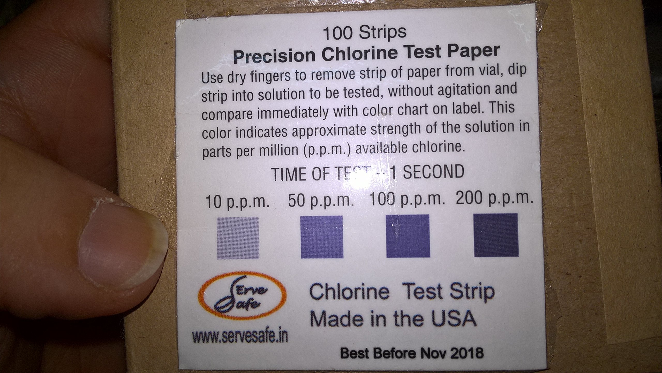 Krowne 25-123 - Chlorine Test Strips (100 strips )