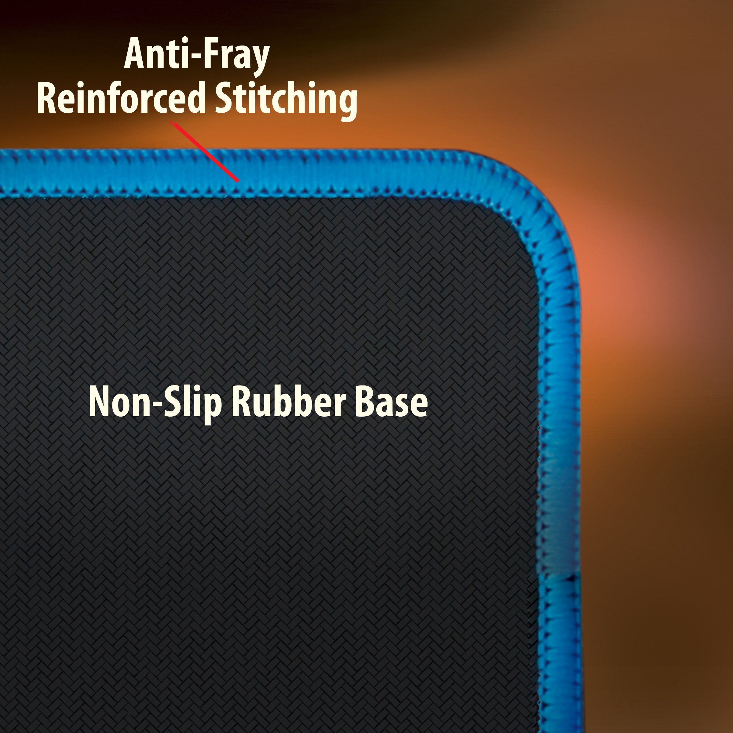 ENHANCE GX-MP2 Verlängert Gaming Mouse Pad - Großes XL Mauspad (80 x 35 cm) für professionelle Esport mit Geringe Reibung Verfolgung Oberfläche und Rutschfester Rückseite - Blau