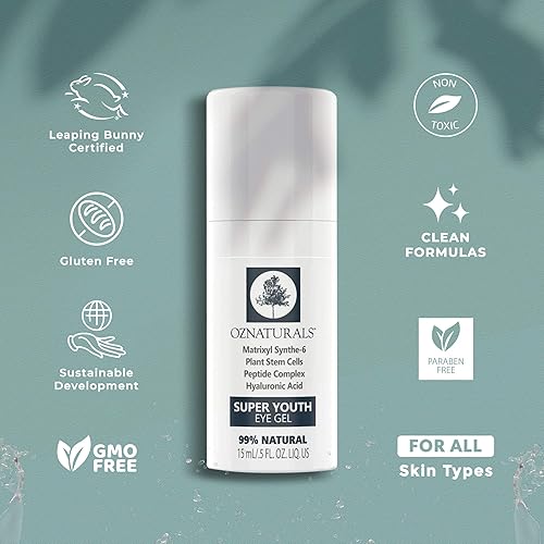 Miniatura 7 de OZNaturals Gel para ojos Crema para ojos - Para ojeras bolsas arrugas - Este gel antiarrugas se considera una de las cremas antiarrugas más