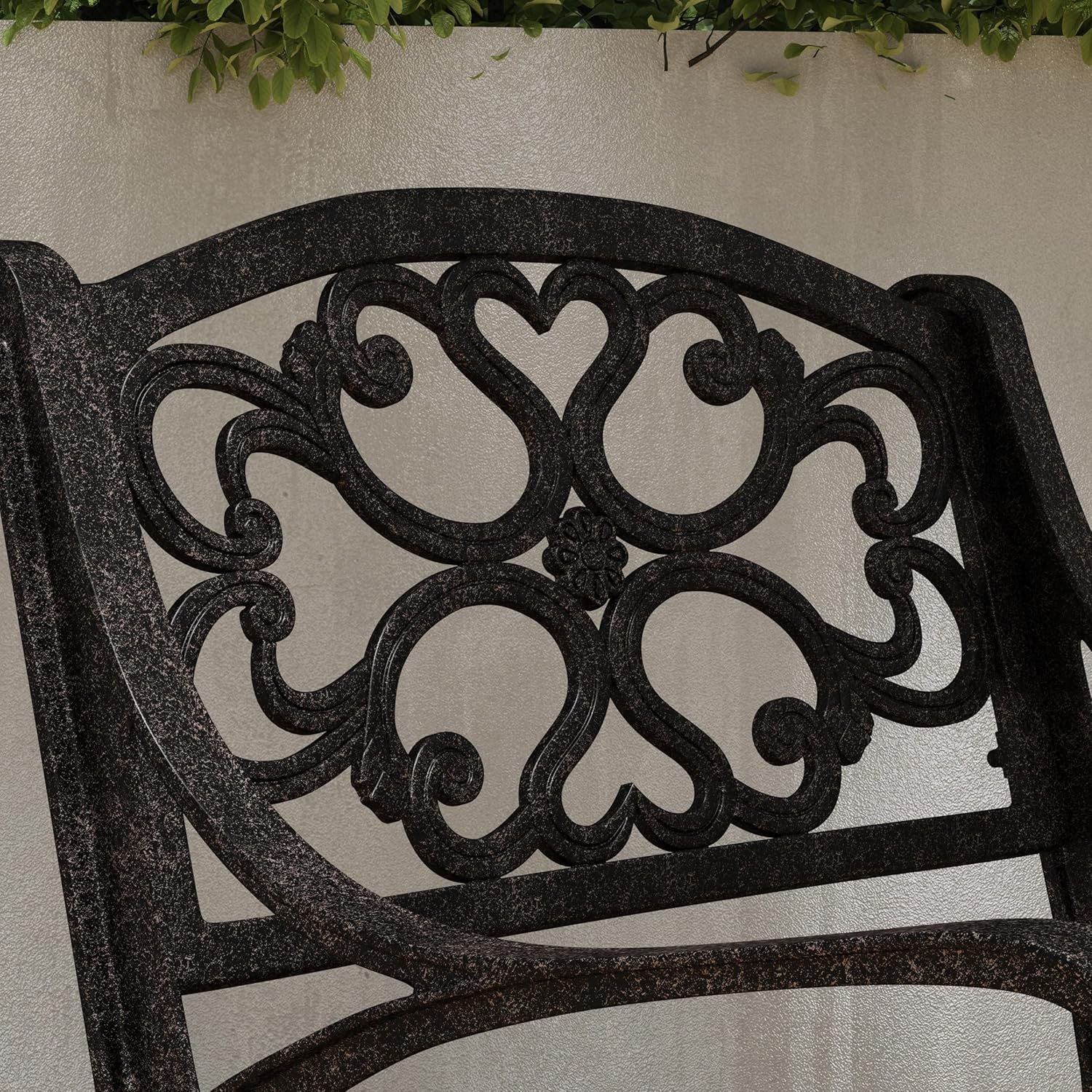 Bronze Aluminum Outdoor Swivel Rocking Chair with Cushion