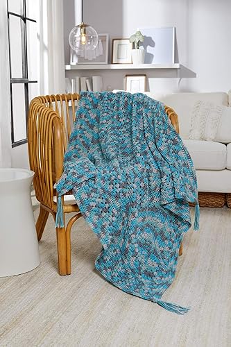 Miniatura 6 de Red Heart Super Saver - Ovillo de lana, diseño de rayas neón