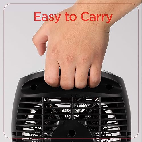 Vista 4 de BLACK+DECKER - Calentador eléctrico con E-Save, calentador personal con 3 ajustes, para oficina, hogar o dormitorio, control de termostato ajustable