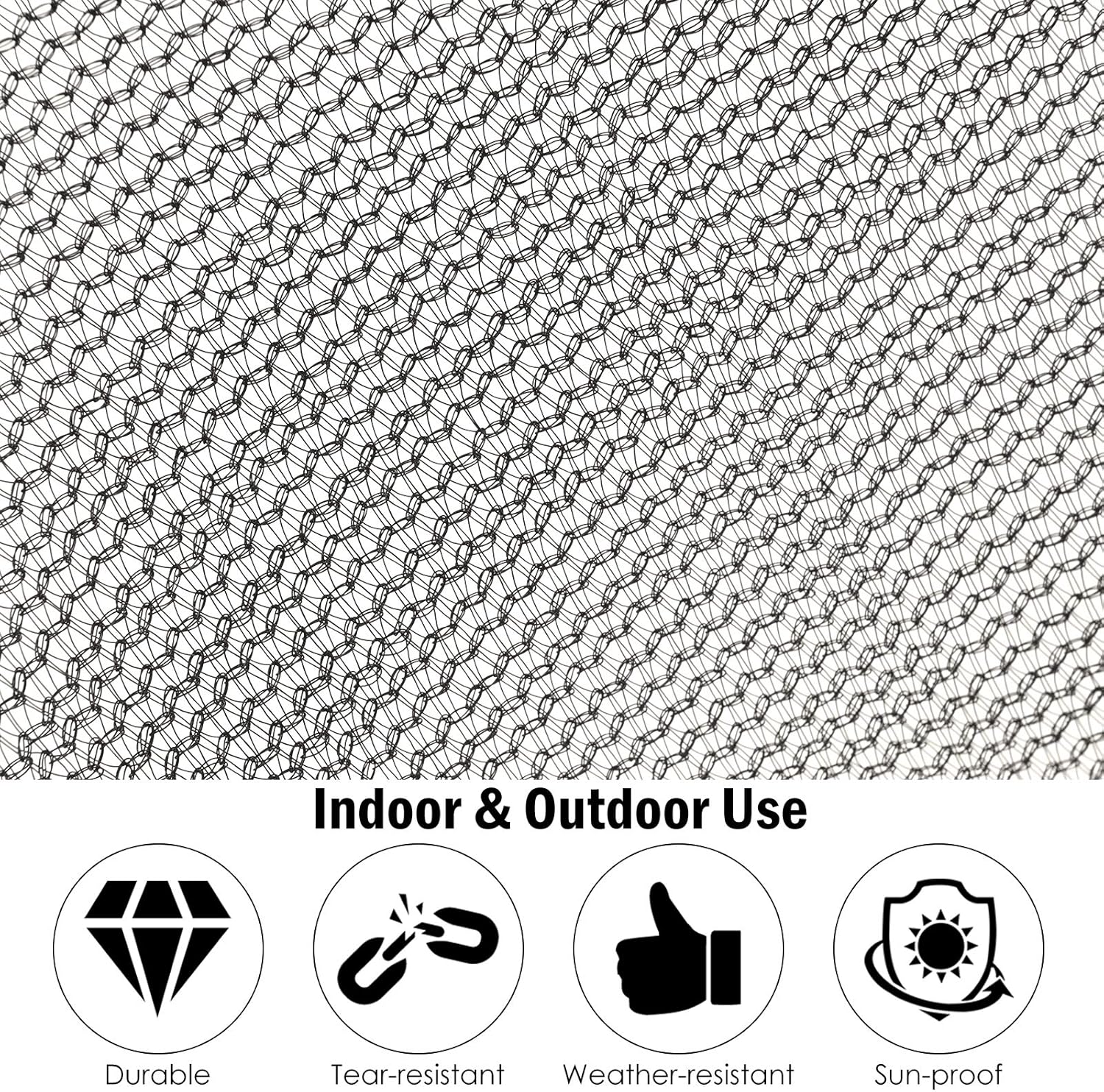 Giantex Trampoline Enclosure Net Only with Zipper & Buckle, Perfect Visibility and Tear&Weather-Resistant 12FT 14FT 15FT 16FT Trampoline Replacement Safety Enclosure Net