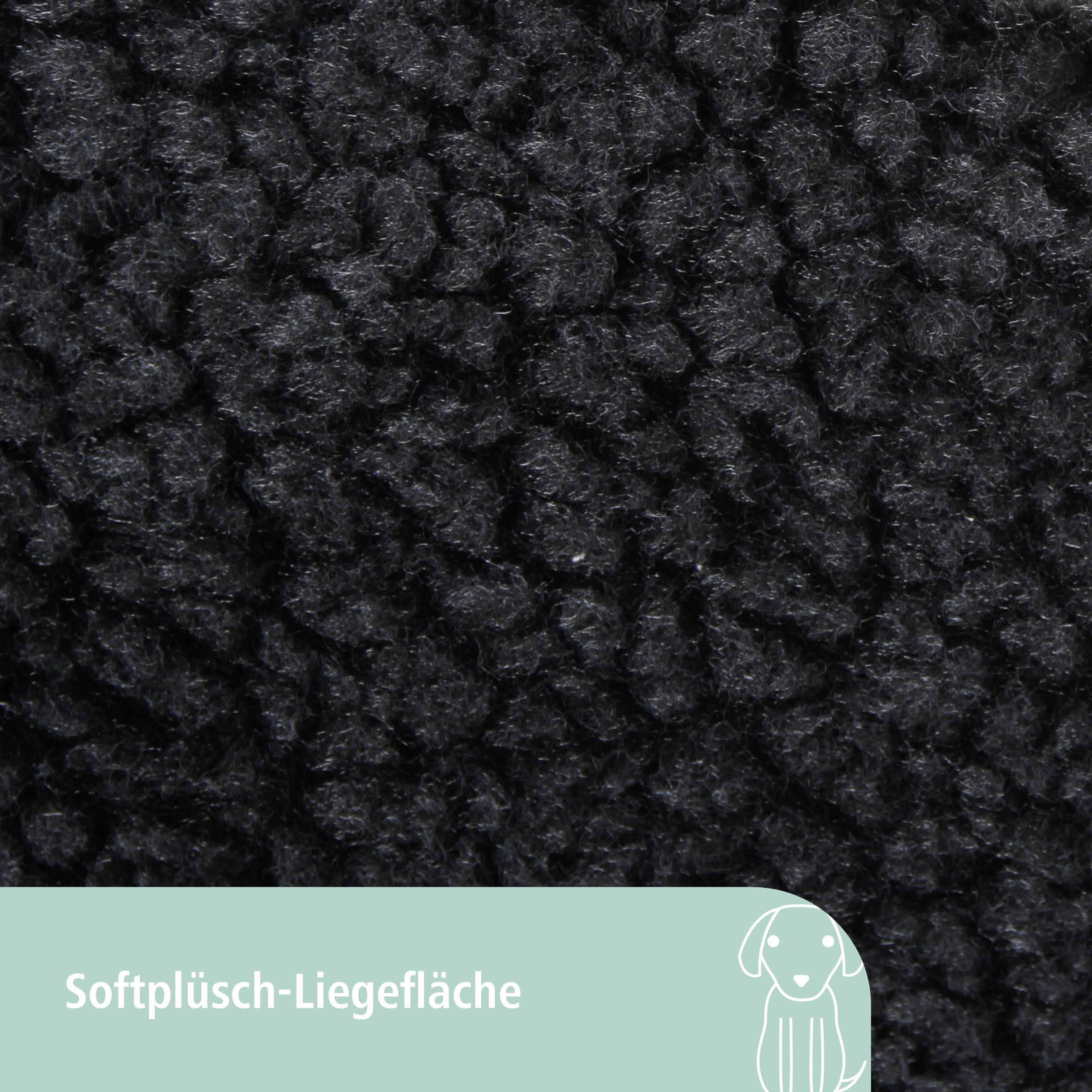 Kerbl Pet orthopädische Memory-Foam-Matratze | Beige/Anthrazit, 100 × 60 × 8 cm, orthopädisch, rutschfest und mit abnehmbarem Bezug aus Polyester und Plüsch