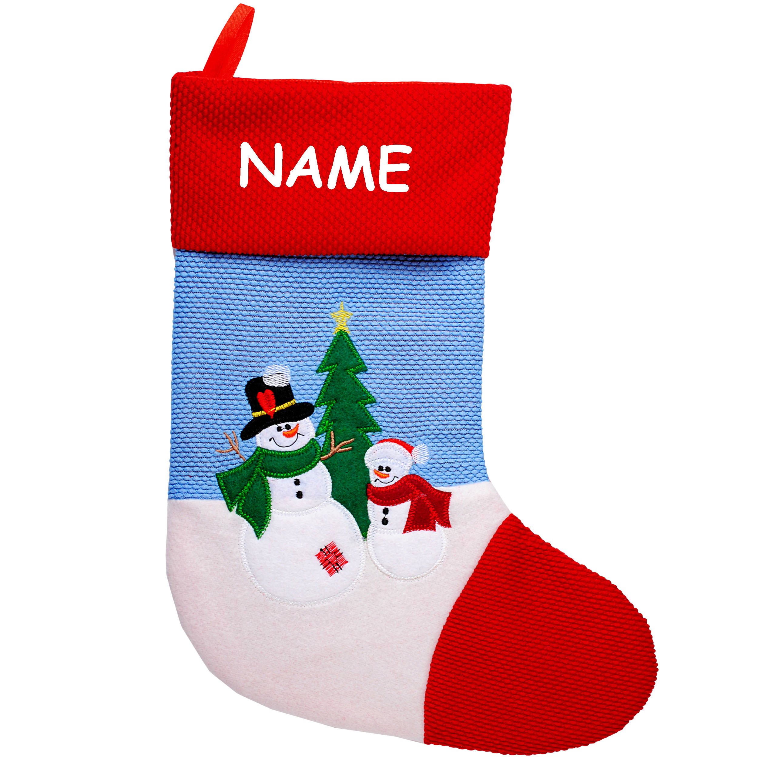 alles-meine.de GmbH 10 Stück XL - Weihnachtssocken & Filzstrümpfe - 3-D Effekt - Weihnachten - 40 cm - Nikolausstiefel - Nikolausstrumpf/Weihnachtsstiefel - großer Gesche..