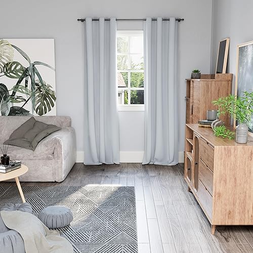 Miniatura 2 de BGment Cortinas opacas para dormitorio de 84 pulgadas de largo, juego de 2 paneles de cortinas con aislamiento térmico insonorizadas para oscurecer