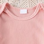 Bébé Fille Vêtements bébé tenue d'automne Ruffles manches longues Robe de jupe Romper+suspender+ DIY Bande de tête 3pcs
