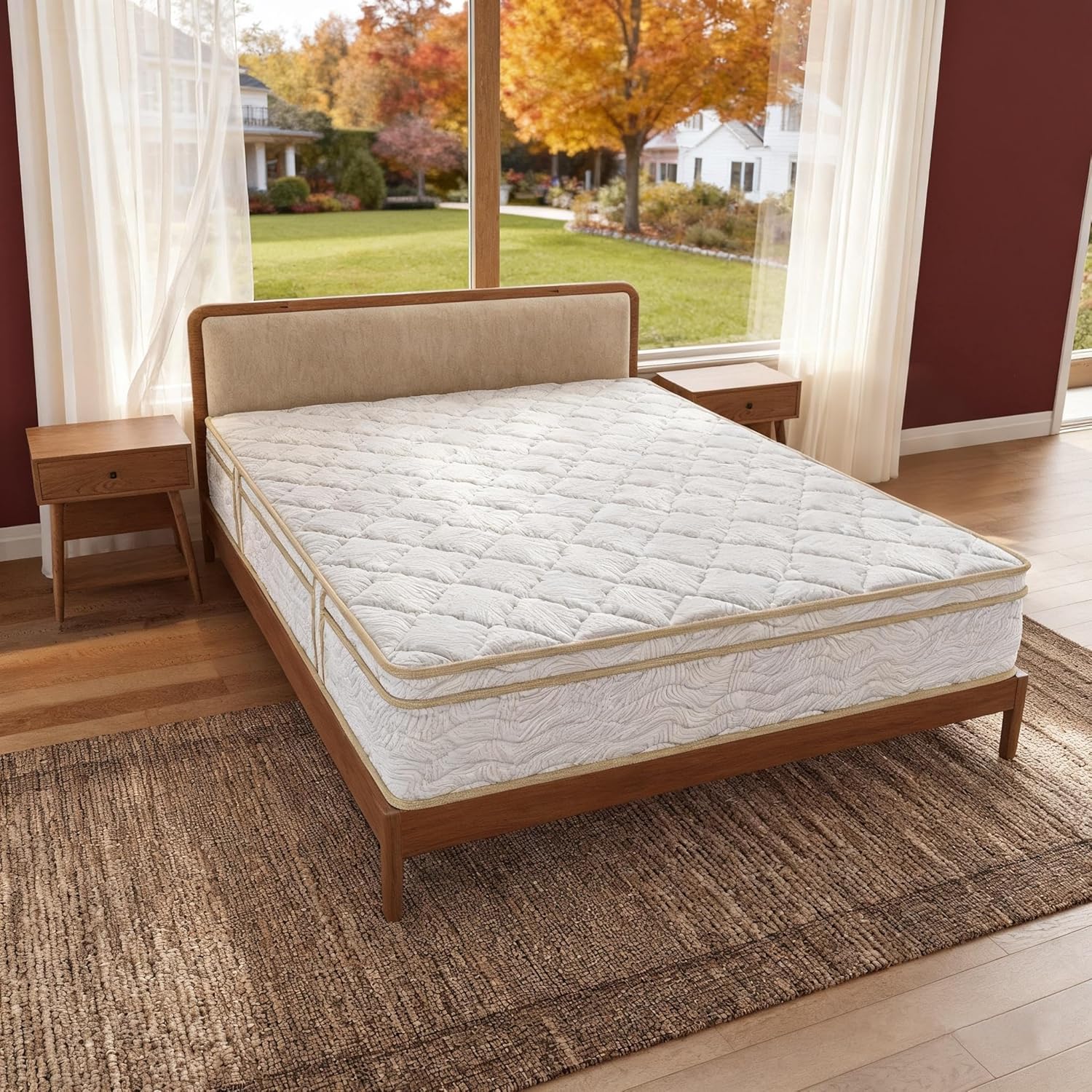 12-Inch Queen Hybrid Mattress in a Box, Medium Firm, Gel Memory Foam + Pocketed Coils, Cooling Cover, Edge Support, Fiberglass-Free, CertiPUR-US, 10-Year Warranty (Queen, 12, 12, Inches)