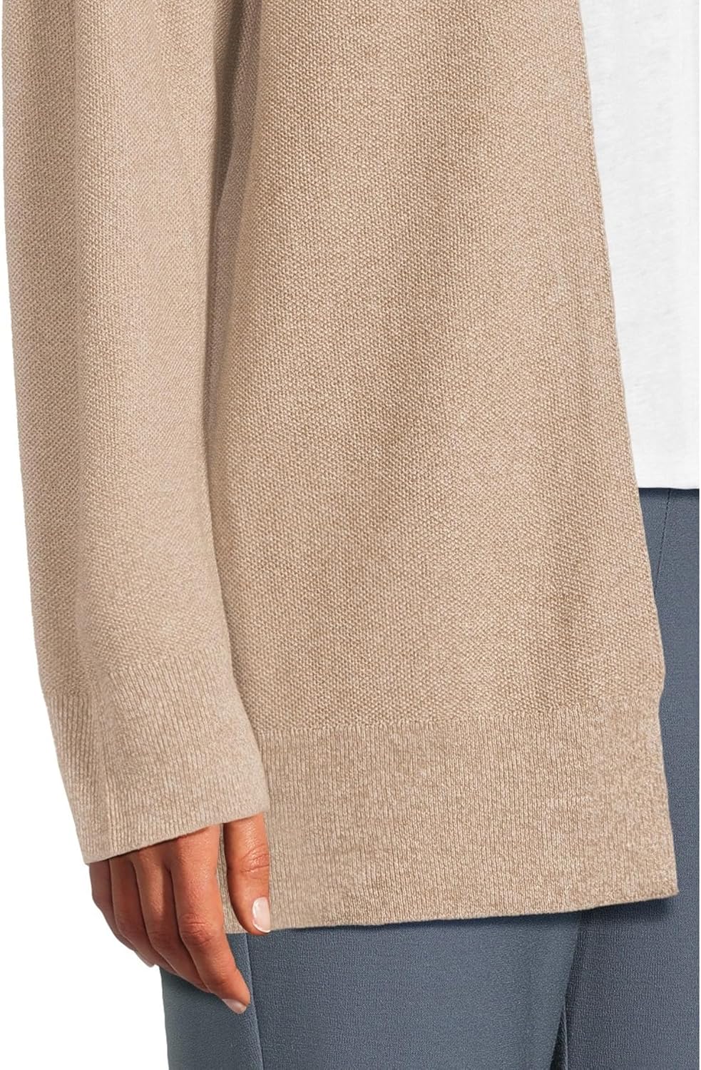 Eileen Fisher Women's Long Cardigan, Cocoa