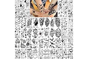 52 Sheets Halloween Body Sticker Kit: Spooky Tattoos for All