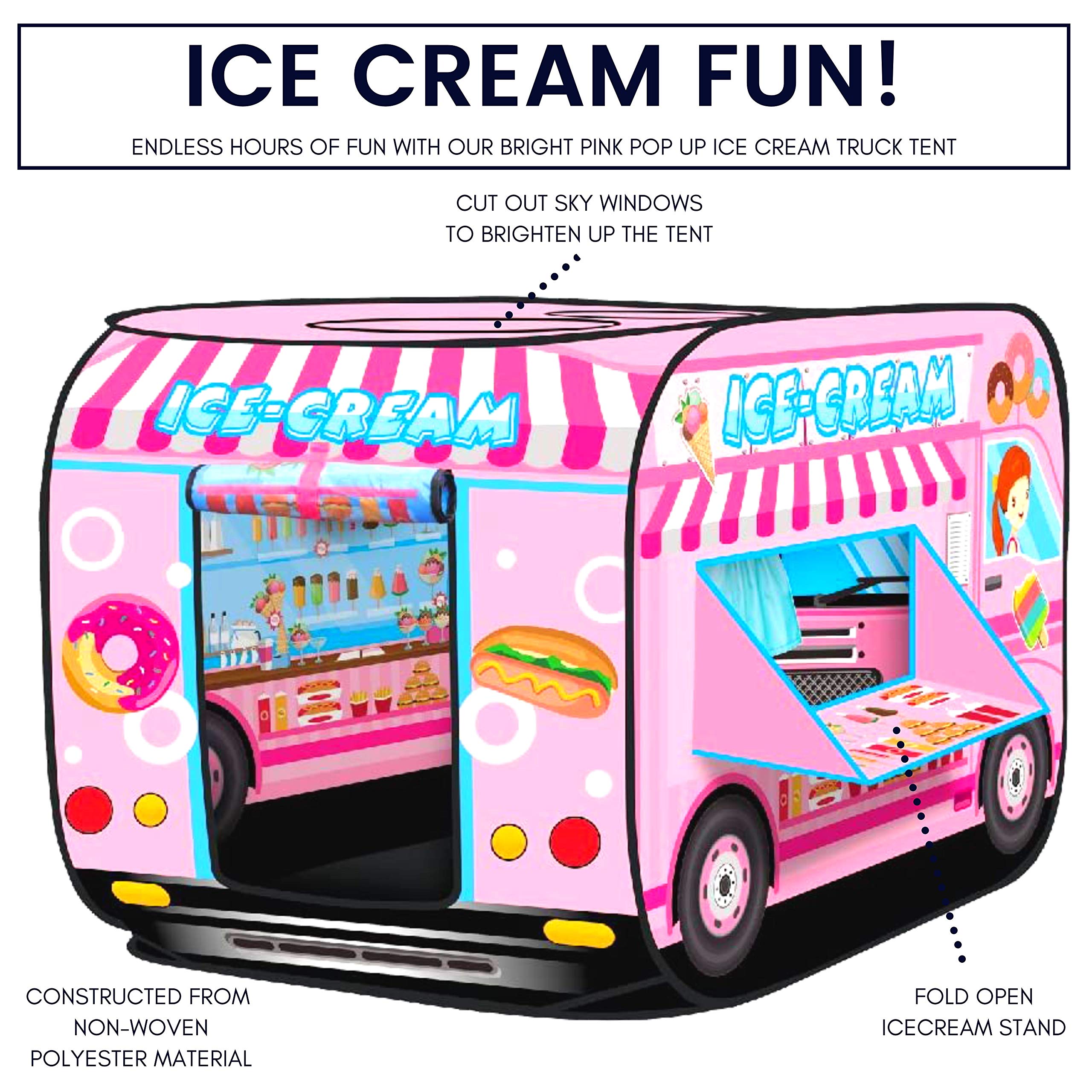 Buy UrbanRed Ice Cream Cart Ice Cream Truck Toy, Ice Cream Truck for