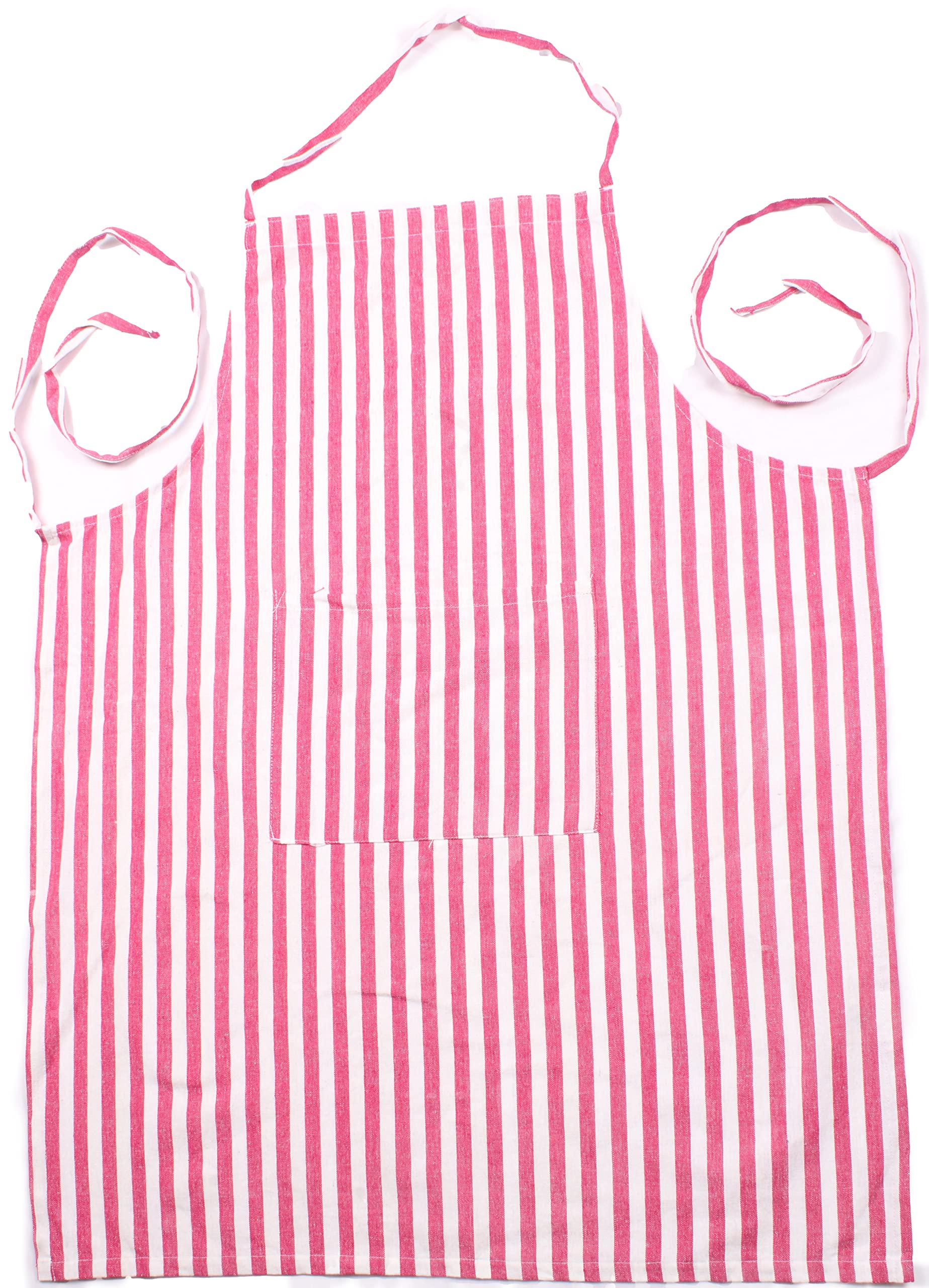 THARUNSHA ELITE 100% Pure Cotton Men Women Home,Hotel,Cafe,Restaurants, Catering,Cooking, Chef- Kitchen Apron with Front Center Pocket set of 1