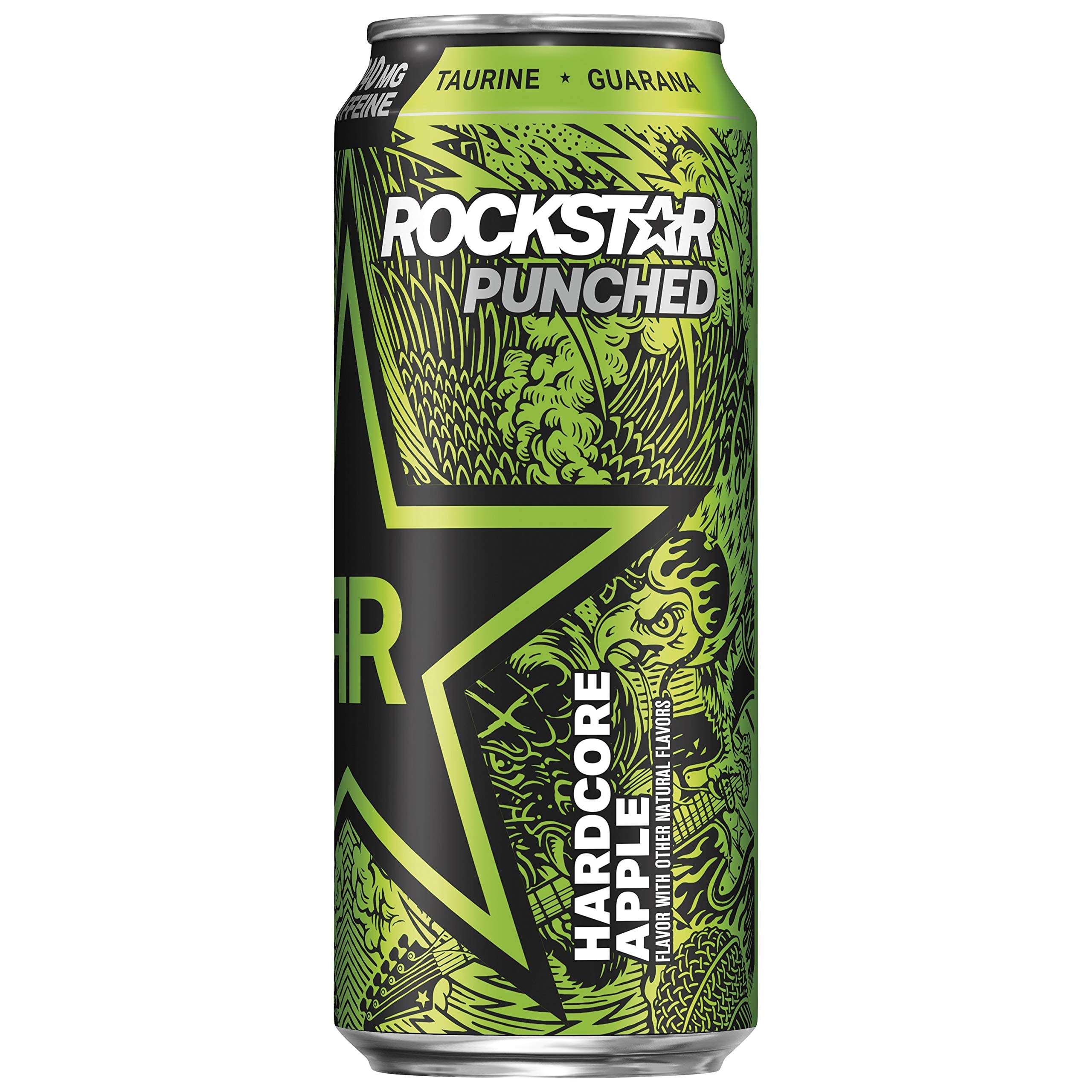 RockstarEnergy Drink, Hardcore Apple, 16 Fl Oz Can