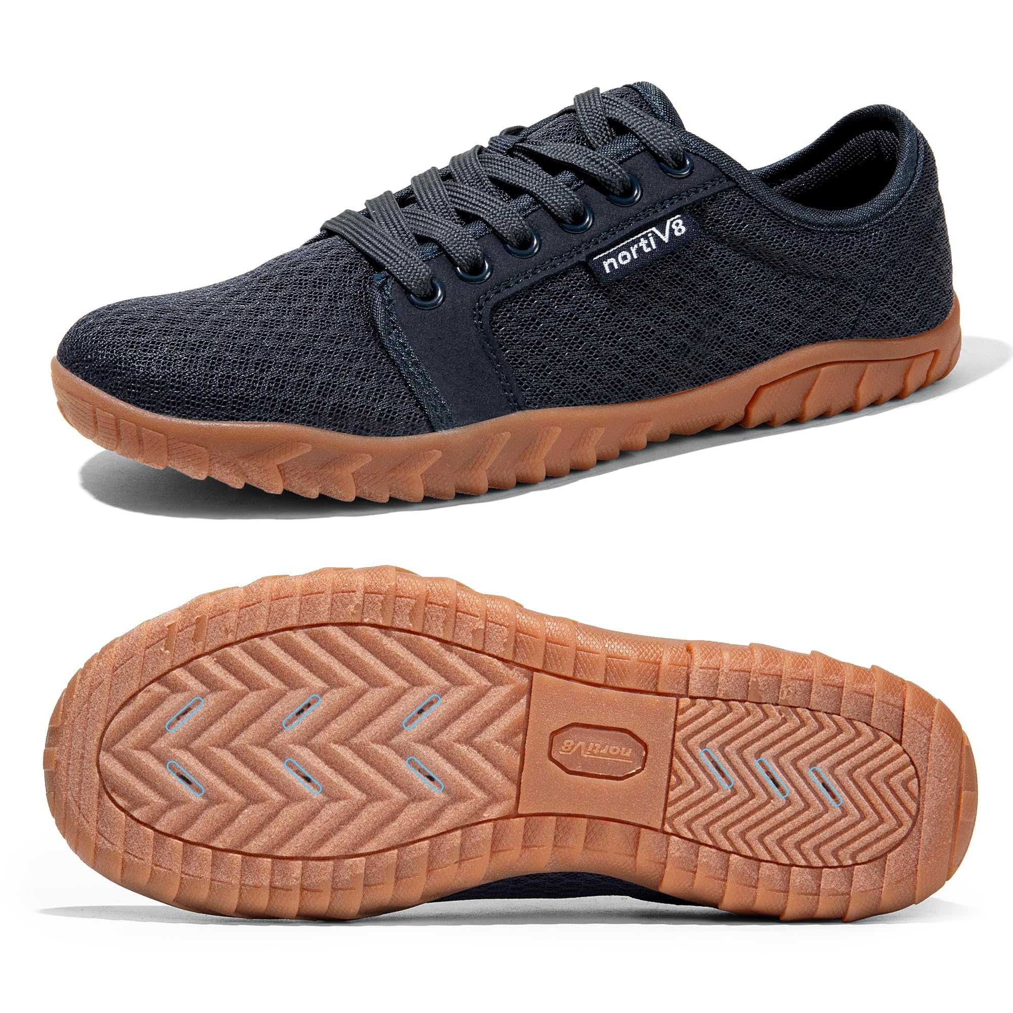 NORTIV 8 Mens Womens Quick Dry Water Shoes - Barefoot Aqua Swim Shoes for Beach Sports, Fishing, Hiking, Boating & Surfing,Size M11/L12.5,Blue,SNWS241U