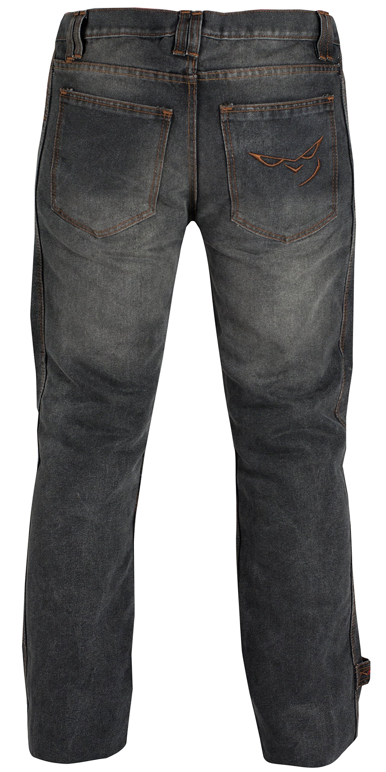 A-Pro Pantalones Vaqueros CE Protectores para Moto, Color Negro, Talla 34