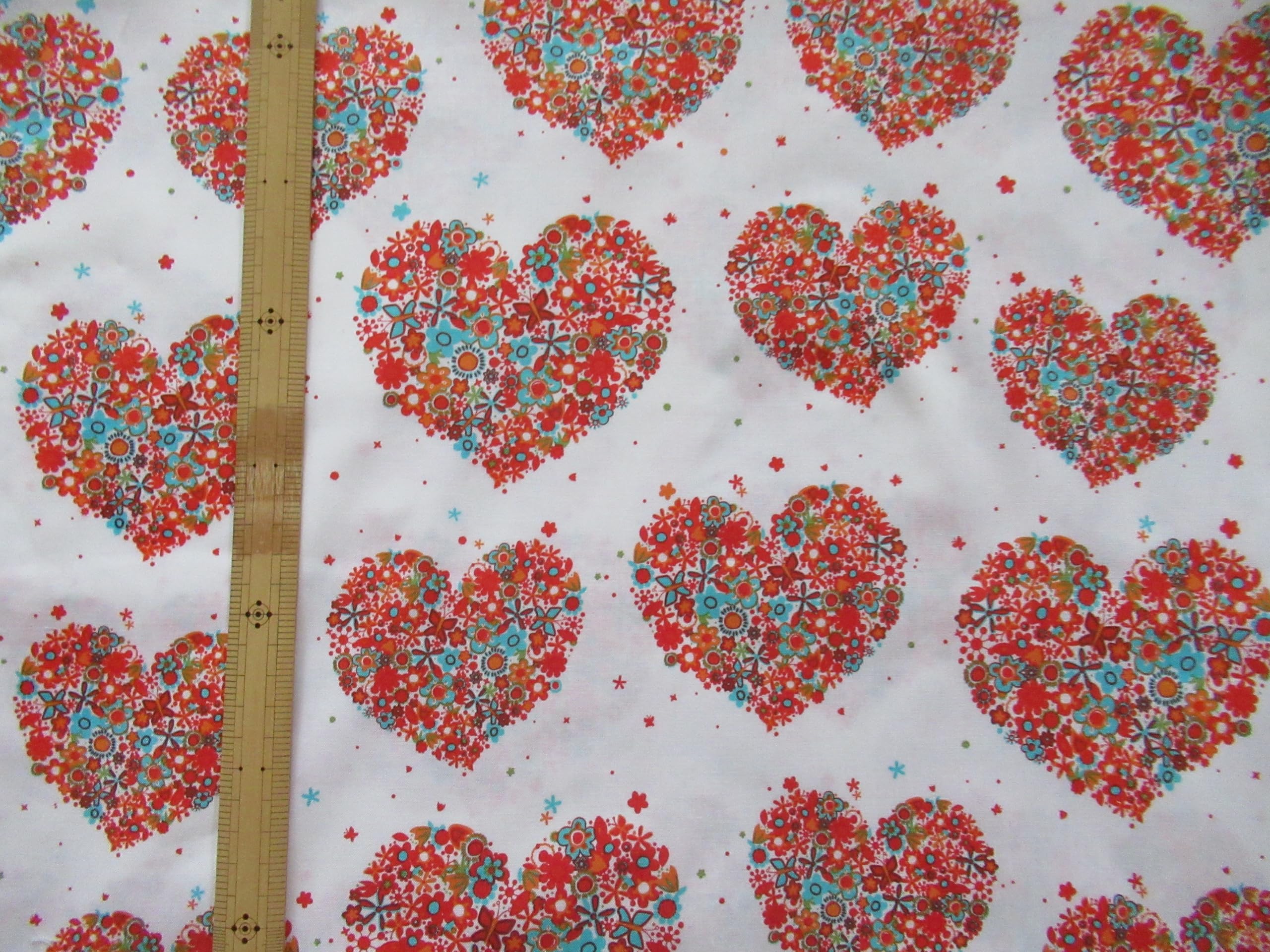 Amazon | Michael Miller Fabrics Hearts&Flowers 45cmx54cm 廃版柄
