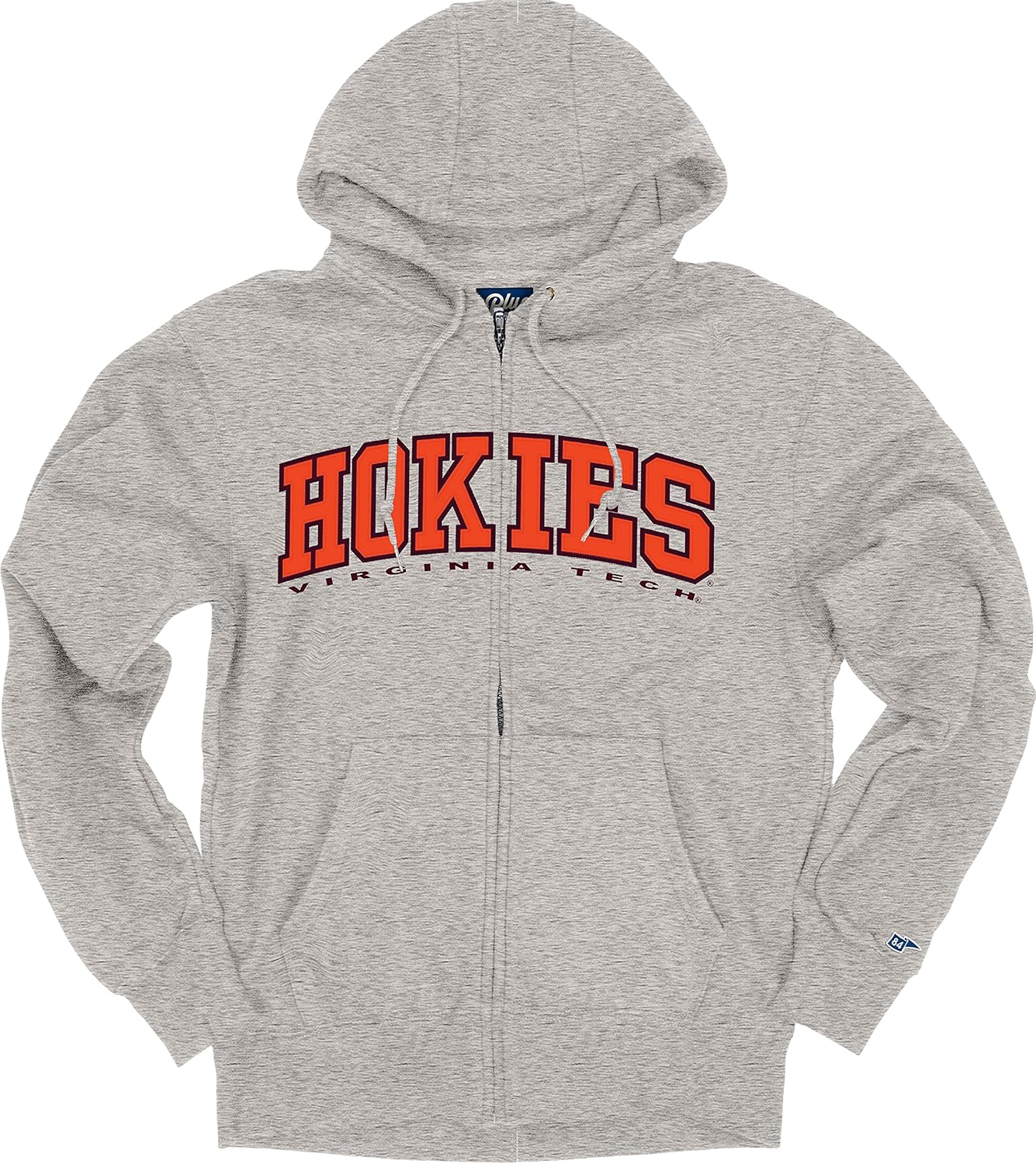 Blue 84 Men's Alabama Crimson Tide Full Zip Hoodie Twill Applique Grey