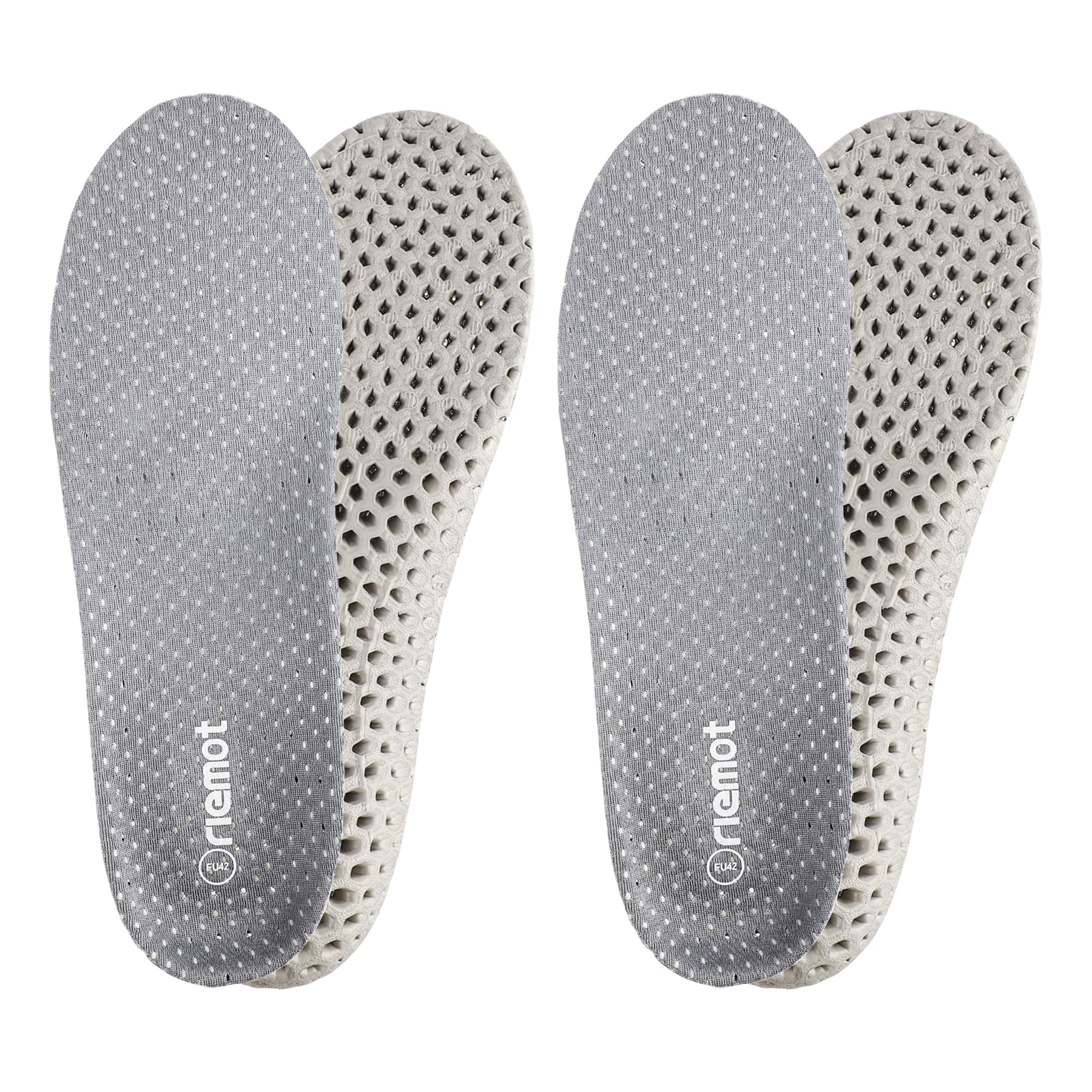 riemot 2 Paar Komforteinlegesohlen Sport Einlegesohlen Für Damen & Herren Dämpfung und Atmungsaktiv Schuheinlagen Orthopädische Einlegesohlen für Arbeitsschuhe, Sportschuhe, Wanderschuhe EU42-47