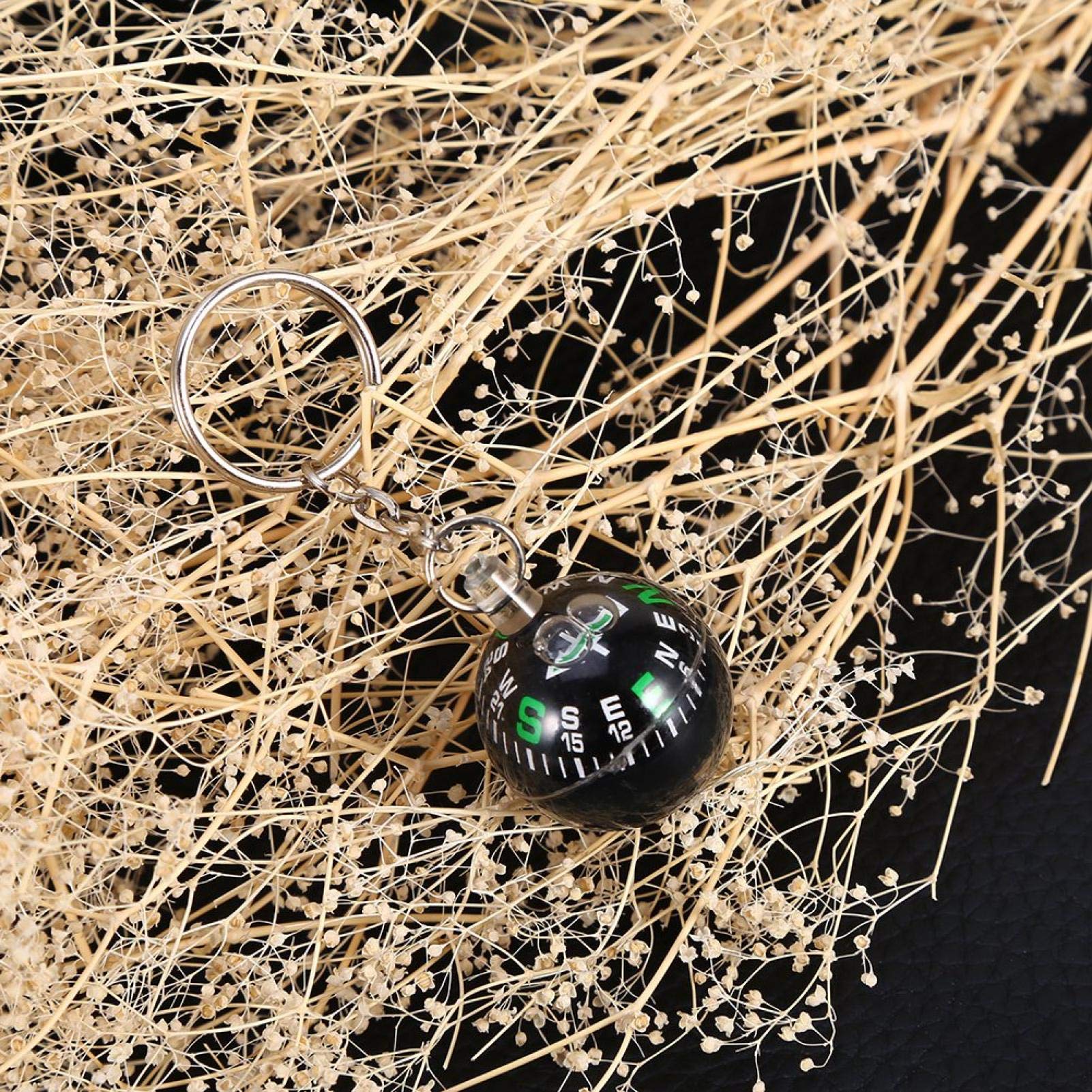 Bussola Portachiavi A Sfera 28mm, Con Liquido, Per Escursionismo, Campeggio E Sopravvivenza, Design Pratico E Portatile