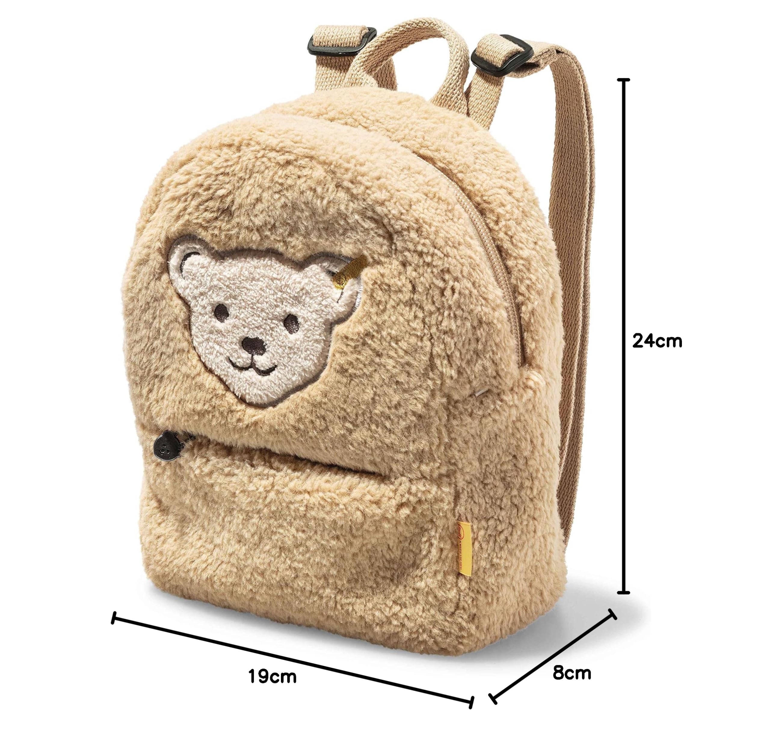 Steiff 600135 Teddybär Tasche Plüsch, BEIGE, Einheitsgröße