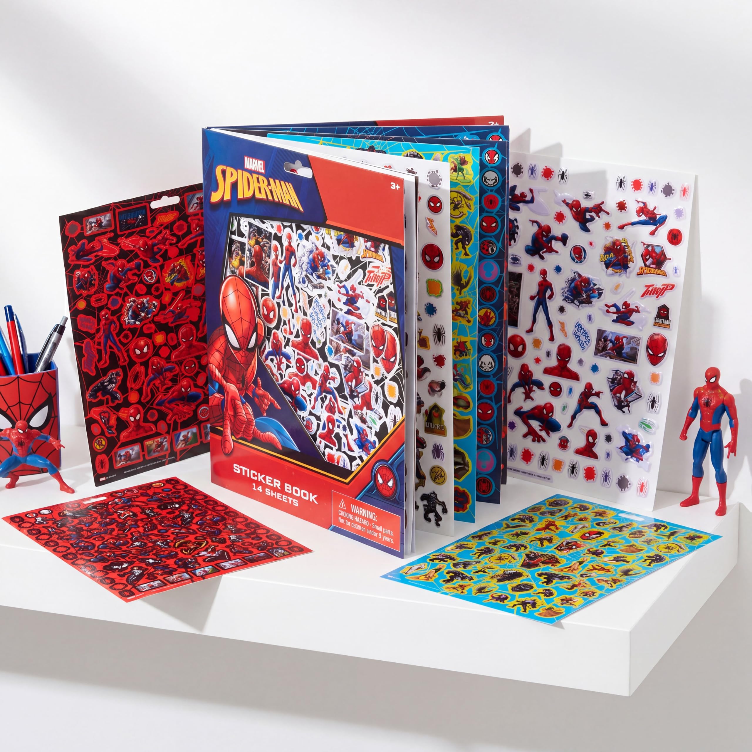 Amazon.co.jp: マーベル スパイダーマン ステッカーブック 子供用 1200