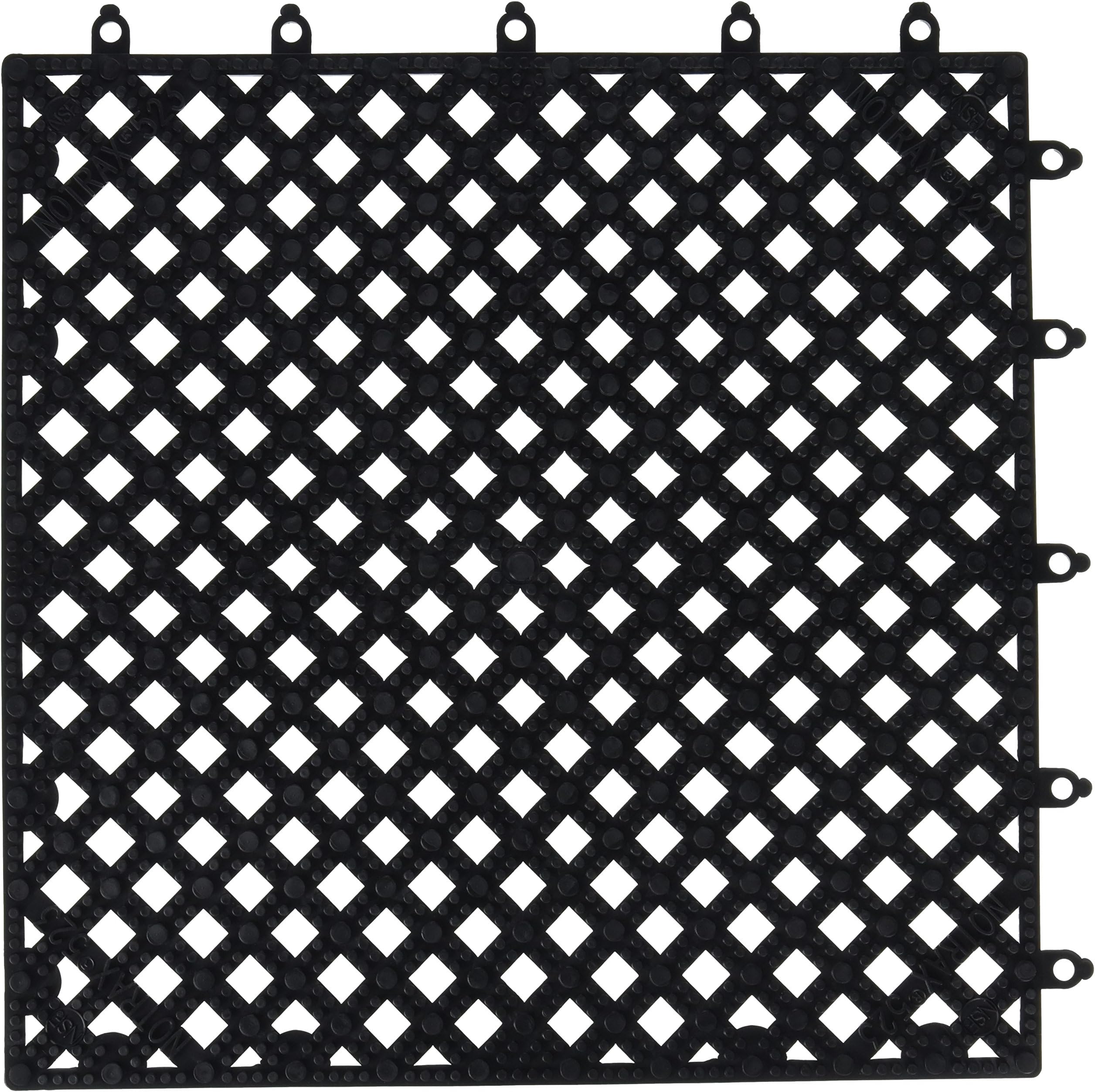 523S1212BL 523 Modular Lok-Tyle, 12" x 12" Tile, Black
