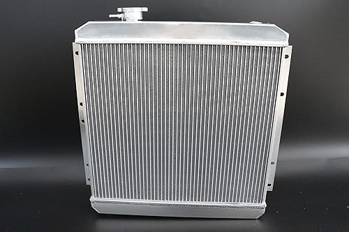 Miniatura 9 de Radiador de aluminio completo de 3 filas para 1958-1984 1959 1960 Toyota Land Cruiser FJ40 FJ45 6CYL 3.9 4.2 modelos, plata.