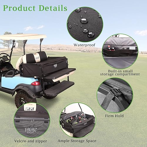 Miniatura 3 de 10L0L Bolsa de carga para carritos de golf de 4 pasajeros, bolsa de compras para Yamaha, EZGO TXT/RXV, Club Car DS/Precedent carrito de golf