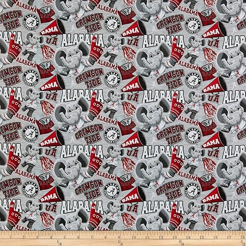 NCAA Alabama Crimson Tide NCAA Mascota, tela por yarda