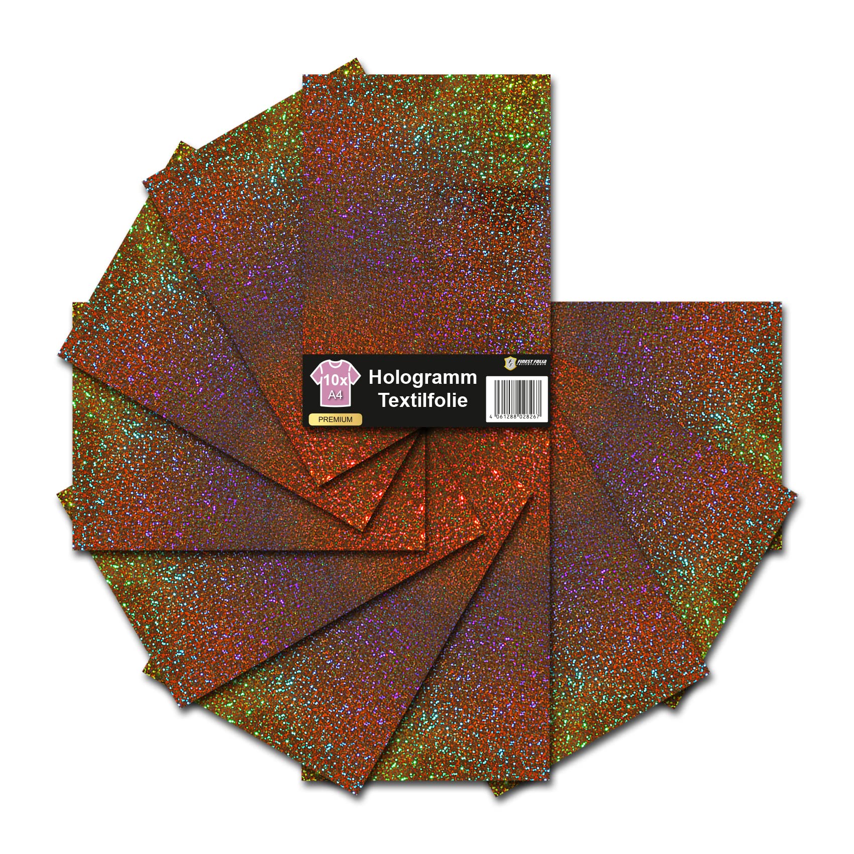 Siser H0021 - Pellicola ologramma, in 21 colori, formato DIN A4, 30 x 20 cm, per plotter su tessuti, vestiti, t-shirt, flessibile, accessori fai da te (1 foglio, argento
