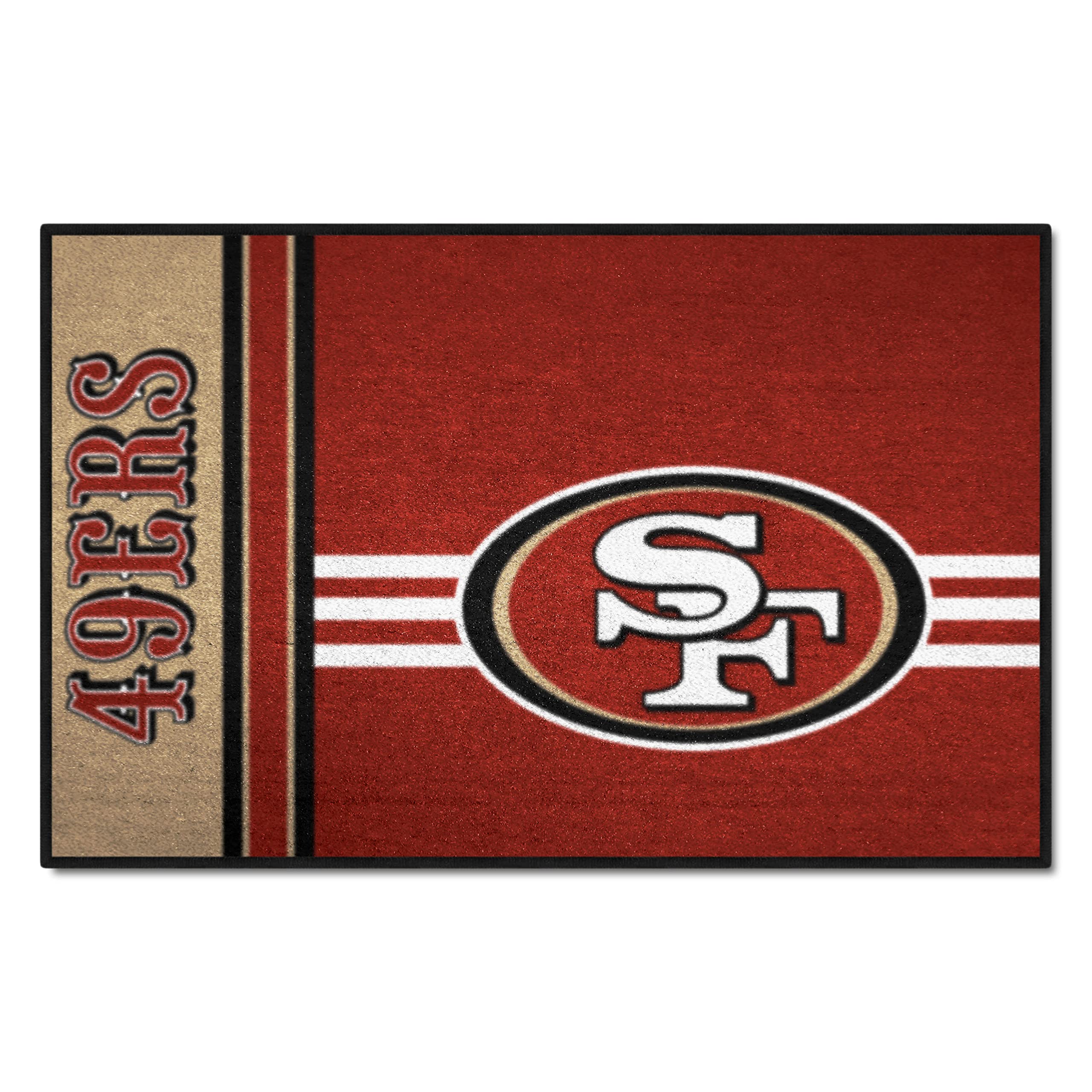 fanmats - 8256 nfl san francisco 49ers nylon face starter rug