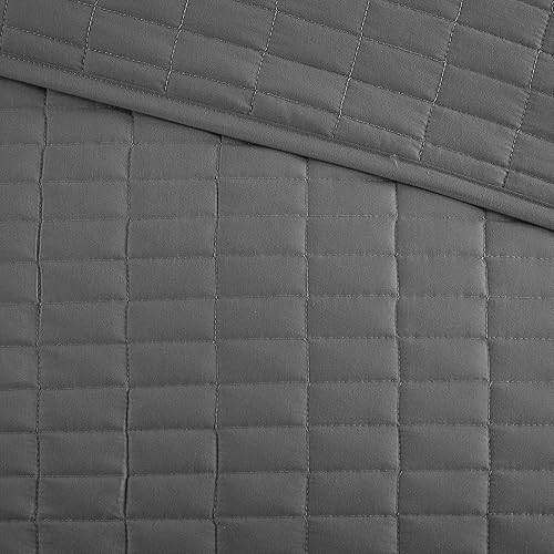Miniatura 4 de Comfort Spaces - Colcha tamaño King para todas las estaciones, con diseño de costuras doble cara, manta de verano suave a juego con fundas de