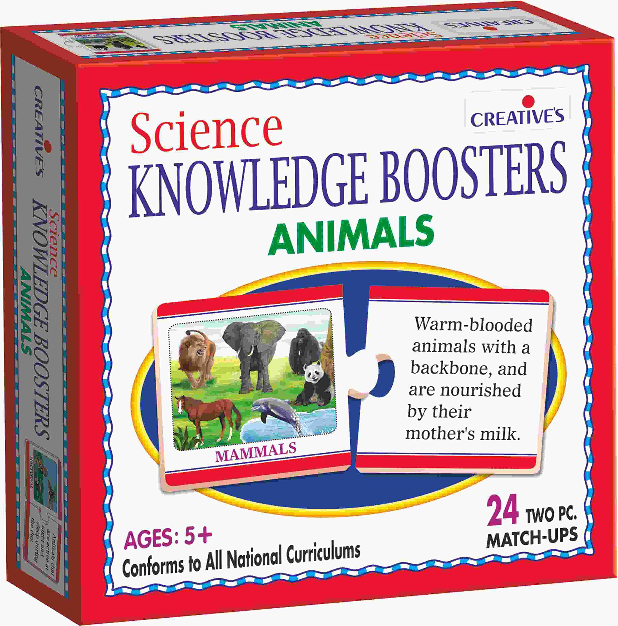 Creative's Science Knowledge Booster - Animals | Knowledge About The Amazing Animal World | Match Picture Game |Science | Science Knowledge Booster Series | Ages-5 & UP