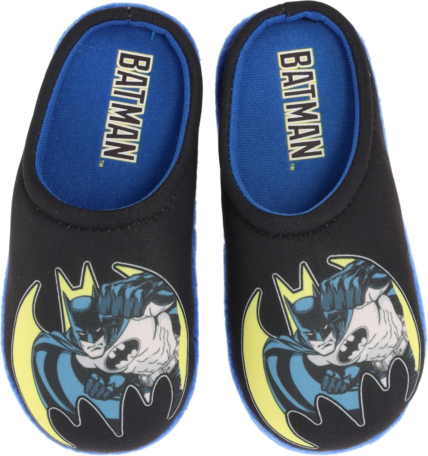 BATMAN Boys 2 Piece Pajama Set with Slippers, Size 4-10 Navy - Image 7