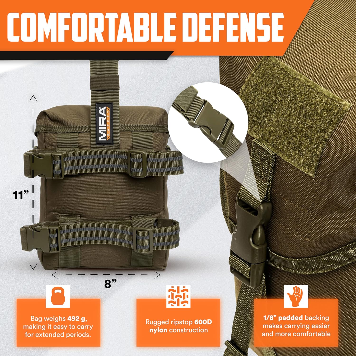 Gas Mask Pouch Bag Respirator-Gear Survival Emergency Professional Equipment (Pouch) - Tactical Green