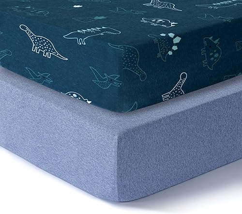 Dreamology Sábana bajera ajustable para cuna de bebé, jersey de punto 100% algodón, se ajusta a colchones estándar para cuna, sábana bajera para disponible en Yaxa Colombia