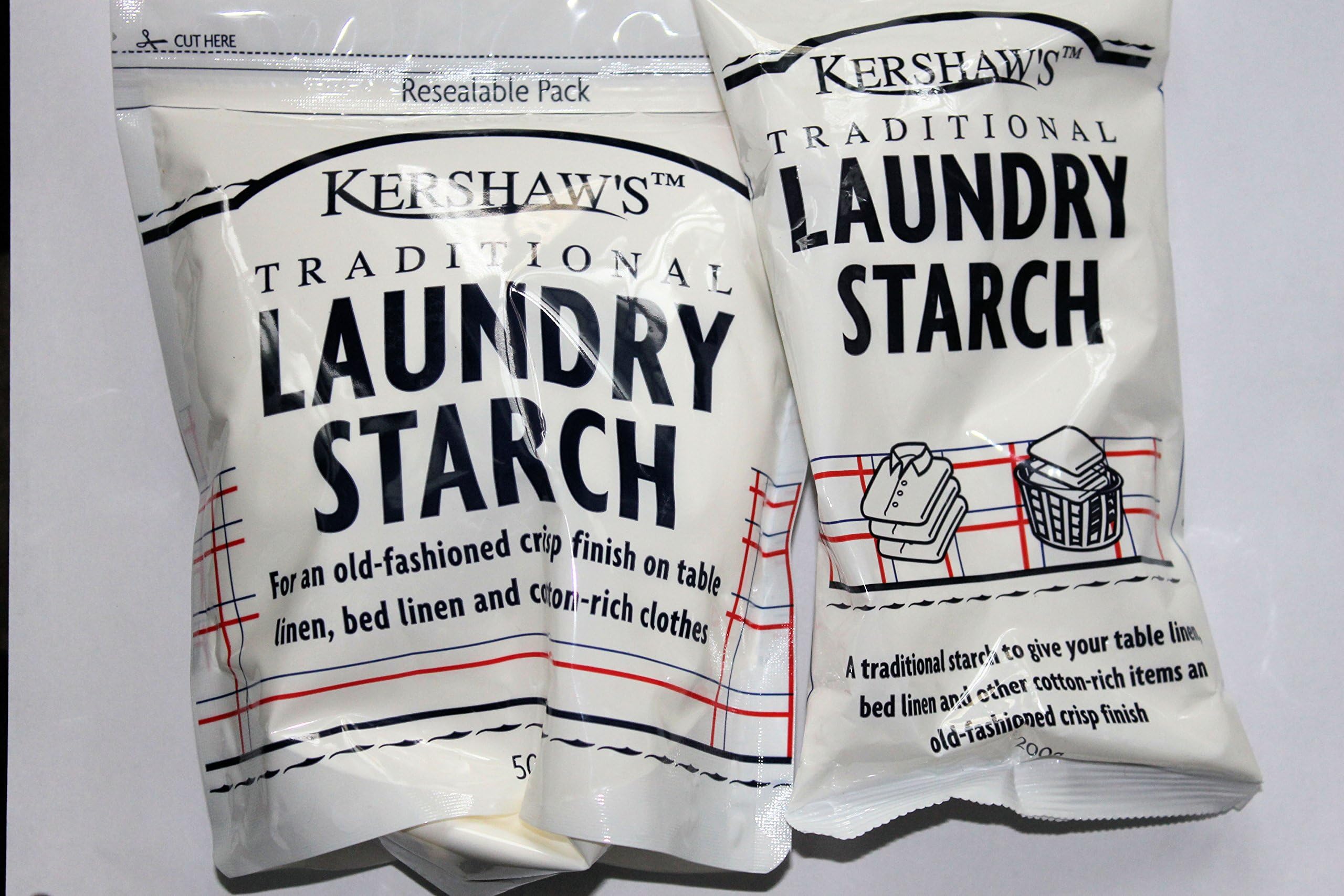 Kershaws Traditional Laundry Starch 200+500g Refill From Dot's Apothecary Shop