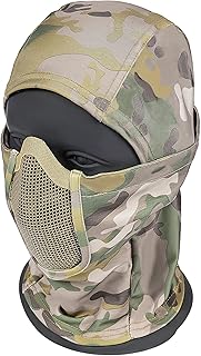 OneTigris Balaclava Mesh Gesichtsschutz Taktische Sturmhaube Ninja Style Vollgesichtsmaske für Airsoft