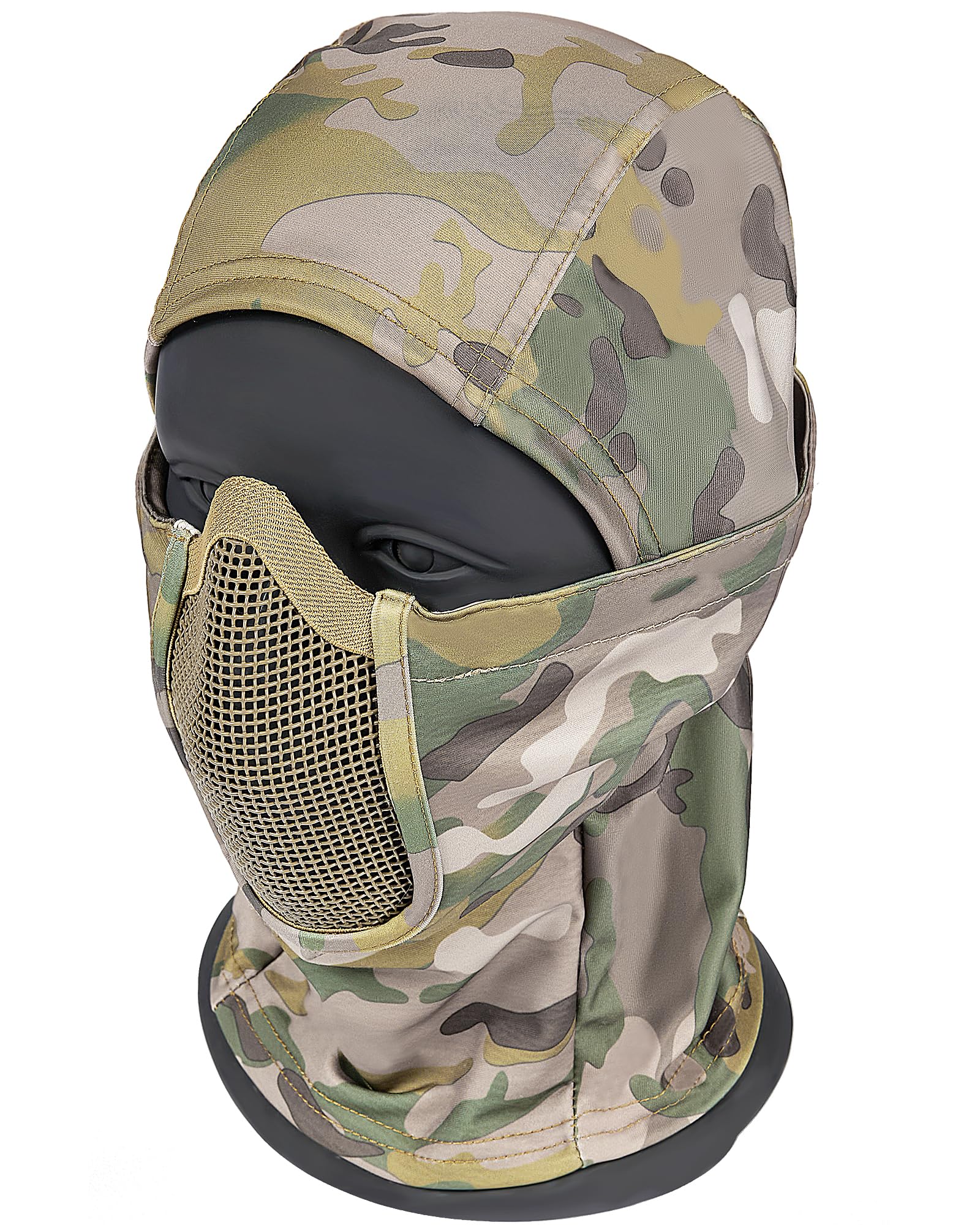 OneTigris Pasamontañas Táctico Malla Ninja Máscara Completa Airsoft