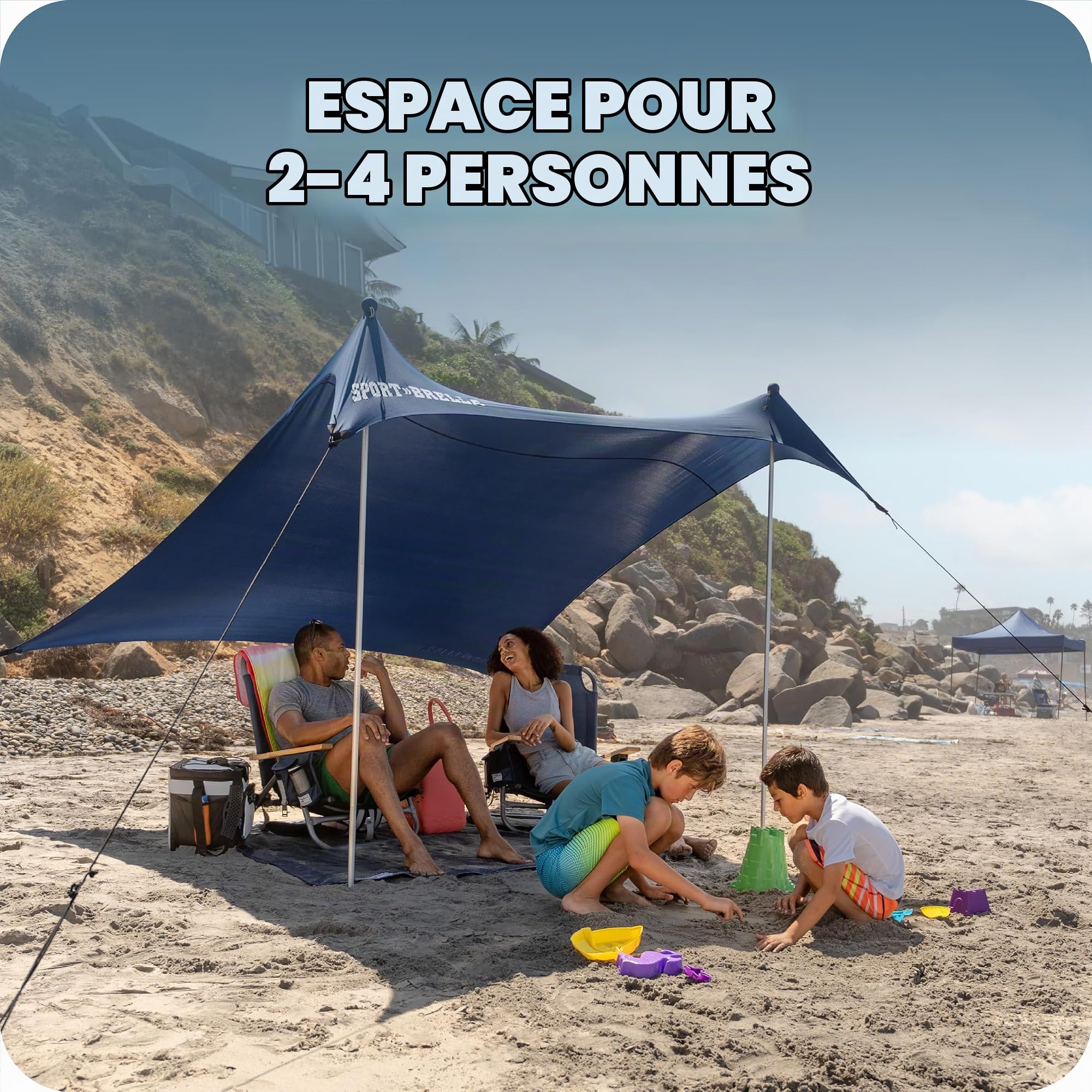 Sport-Brella Solbreeze Auvent Plage – UPF 50+