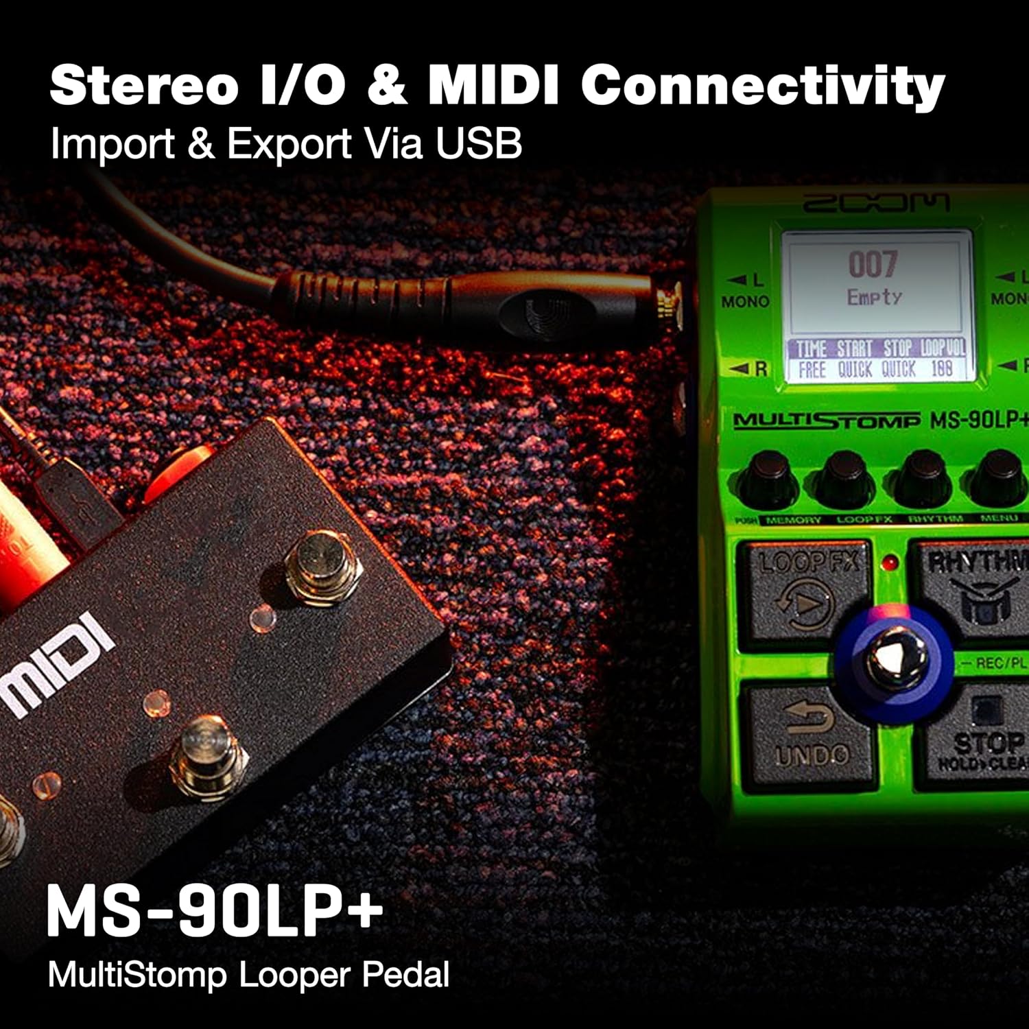 Zoom MS-90LP+ MultiStomp Looper with 90-Min Loops & High-Fidelity Audio image 4