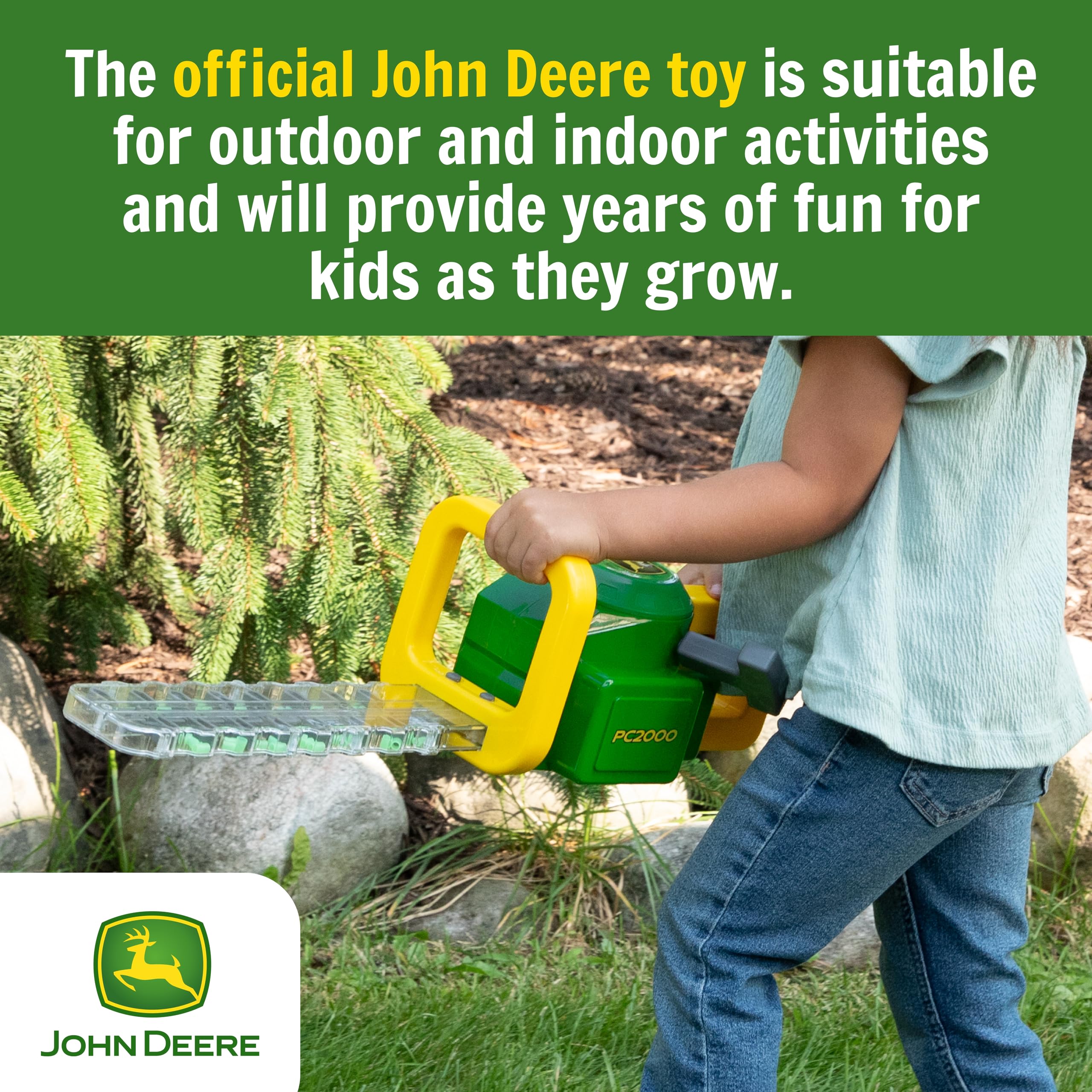 TOMY John Deere Power Clipper Tagliasiepi Strumento Farm Garden Toy 35814, Verde